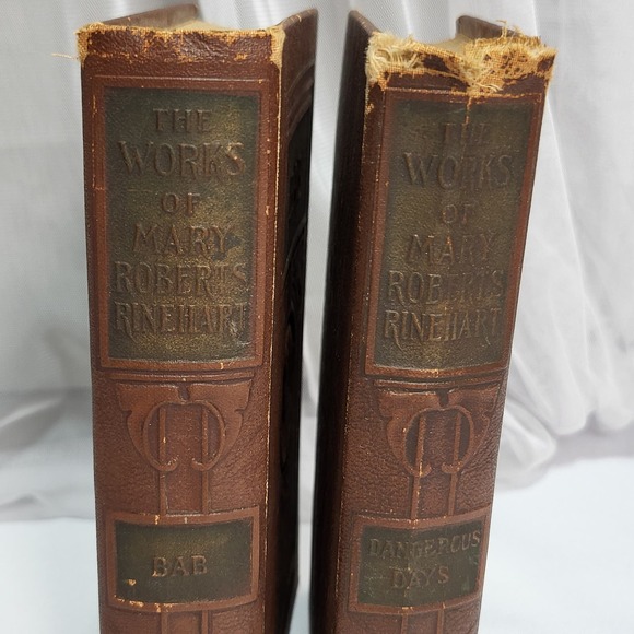 The Works of Mary Roberts Rinehart BAB: A Sub-Deb & Dangerous Days 1919 VTG HC - Picture 2 of 16